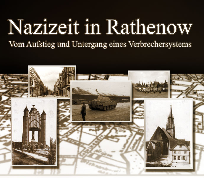 Titelblatt - Karte von Rathenow und einige ausgewähle historische Fotos